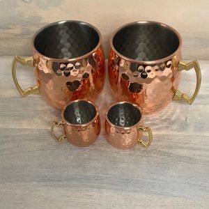 Moscow Mule Mugs - NWT 2-18oz., 2-2oz.